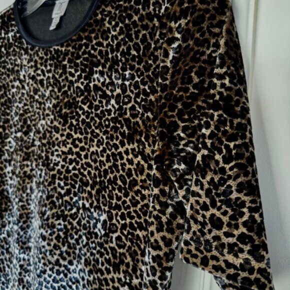 Velvet chic t-shirt leopard pattern - Picture 3 of 5
